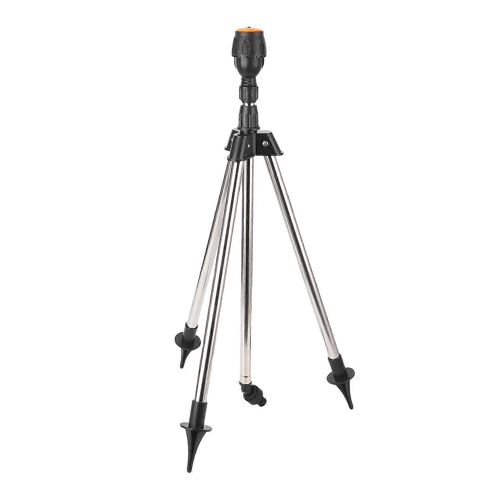 Tripod Sprinkler with Adjustable Height, 360° Rotating Garden Sprinkler for Large Area Yard Coverage