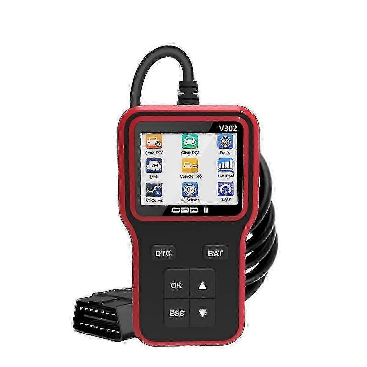 Diagnostic Tool For Obd2 Scanner Car And Truck Code Reader Engine Light Checker And Vehicle Error Clearing Device