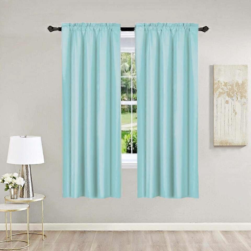 SAMIMPORT-2011 Solid Color Matte Blackout Curtains, 35 x 63 Inches