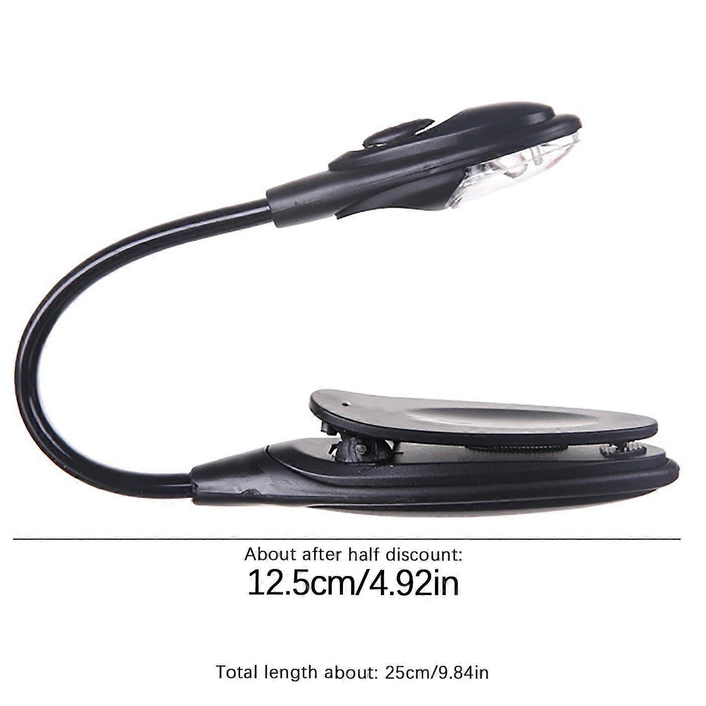 Qiiburr Mini LED Adjustable Clip Book Light, Warm