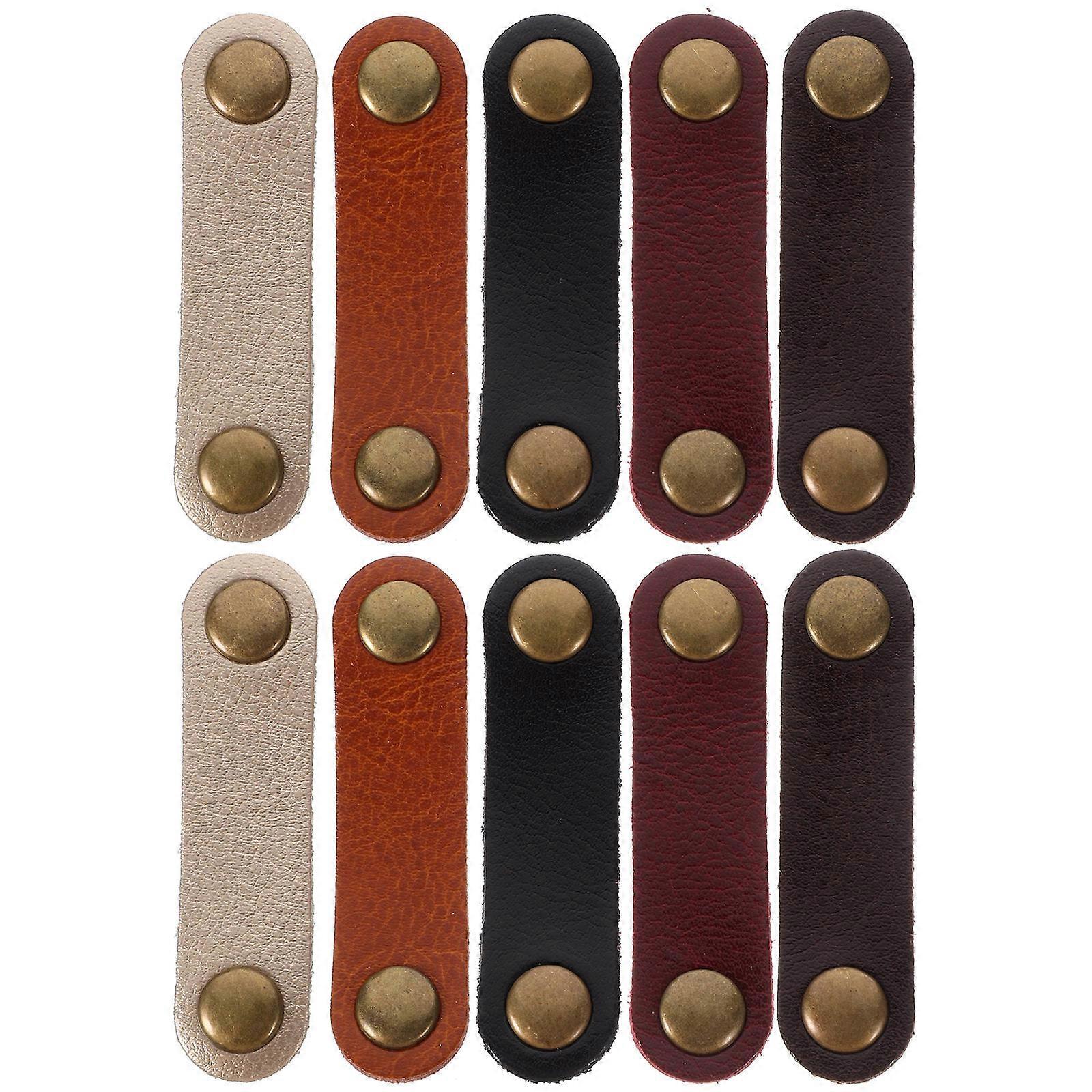 Wire Management USB Cord Organizer with Snap Button for Cable Organizing