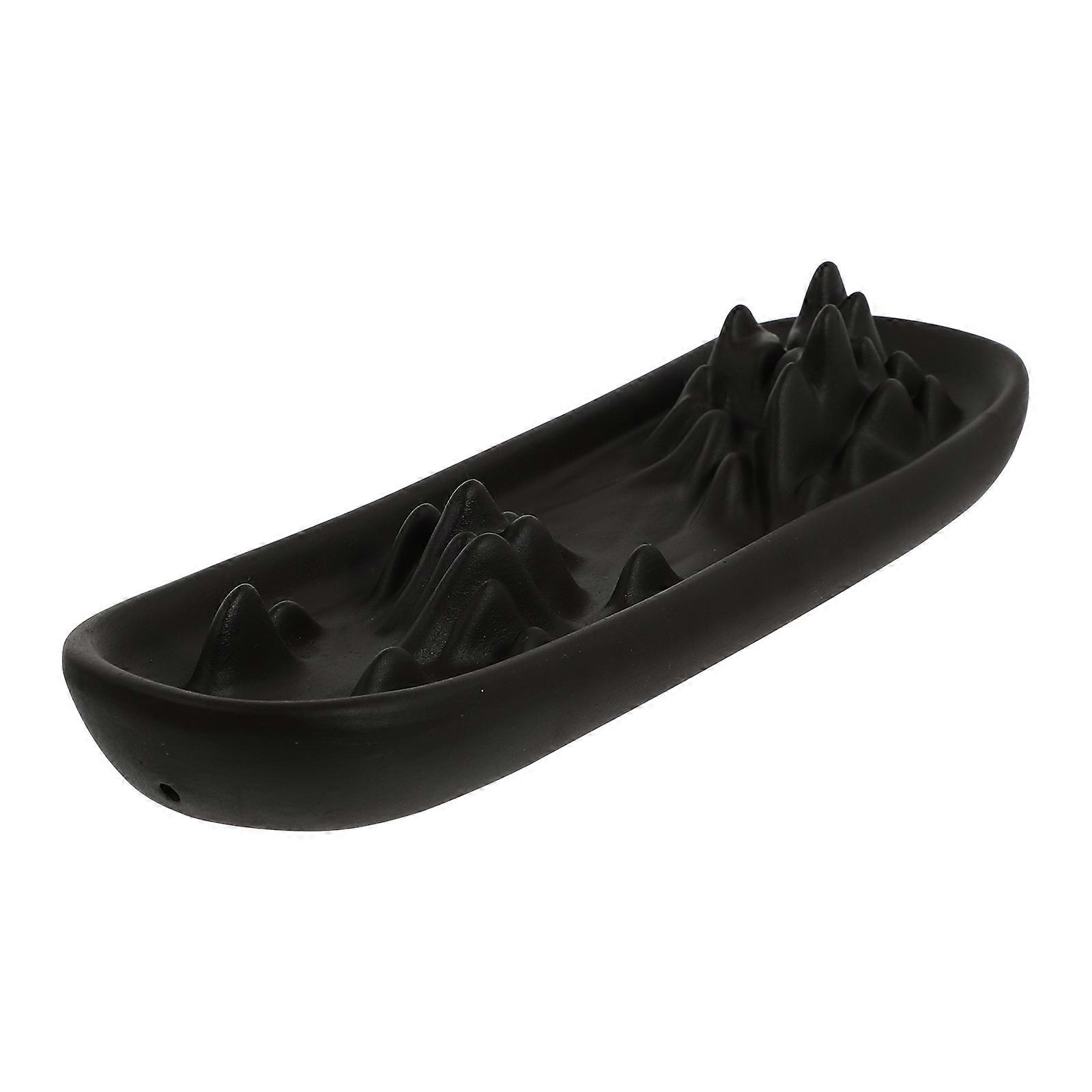 Ceramic Backflow Aromatherapy Incense Burner with 7Pcs for Desktop Use