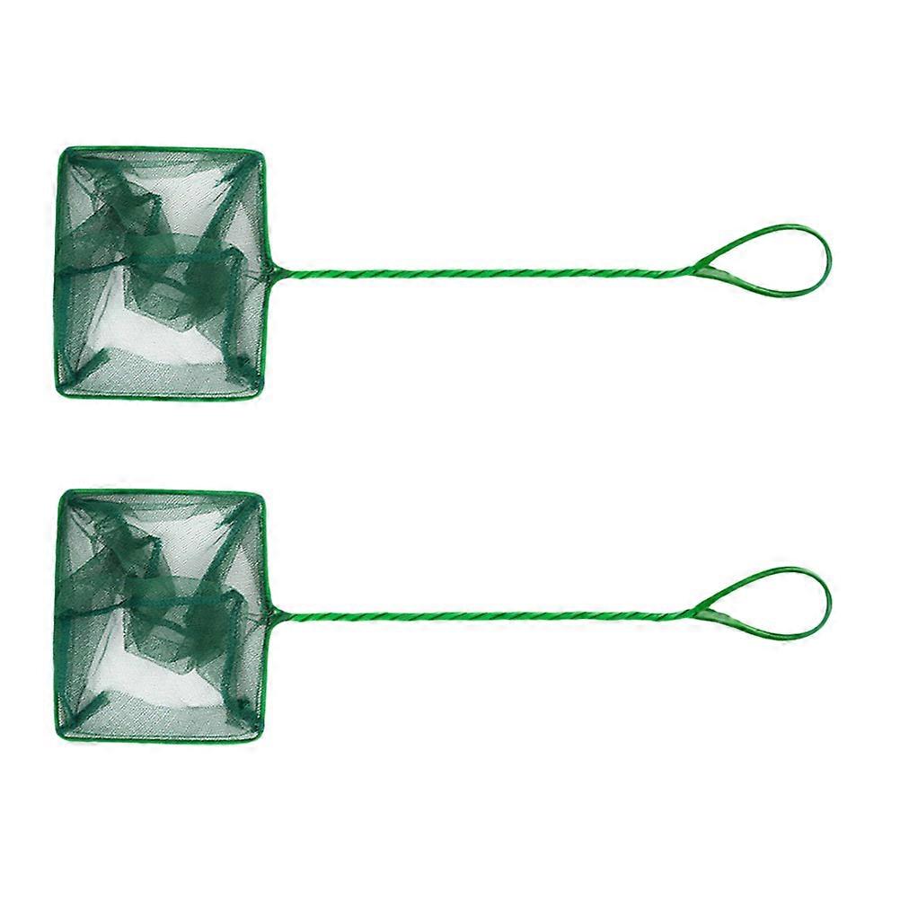 Water Skimmer Aquarium Net with Long Handle for Fish Tanks 2Pcs Included