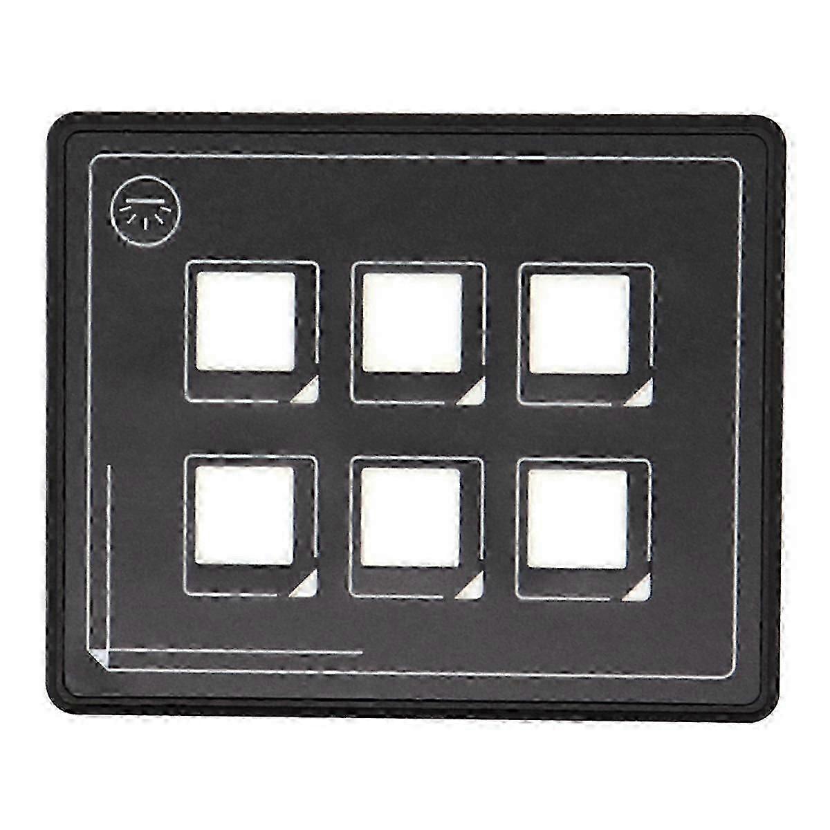 6-Bit Bluetooth Switch Panel, Push Button Switch Auxiliary Panel, Touch Type Backlit Membrane Contr