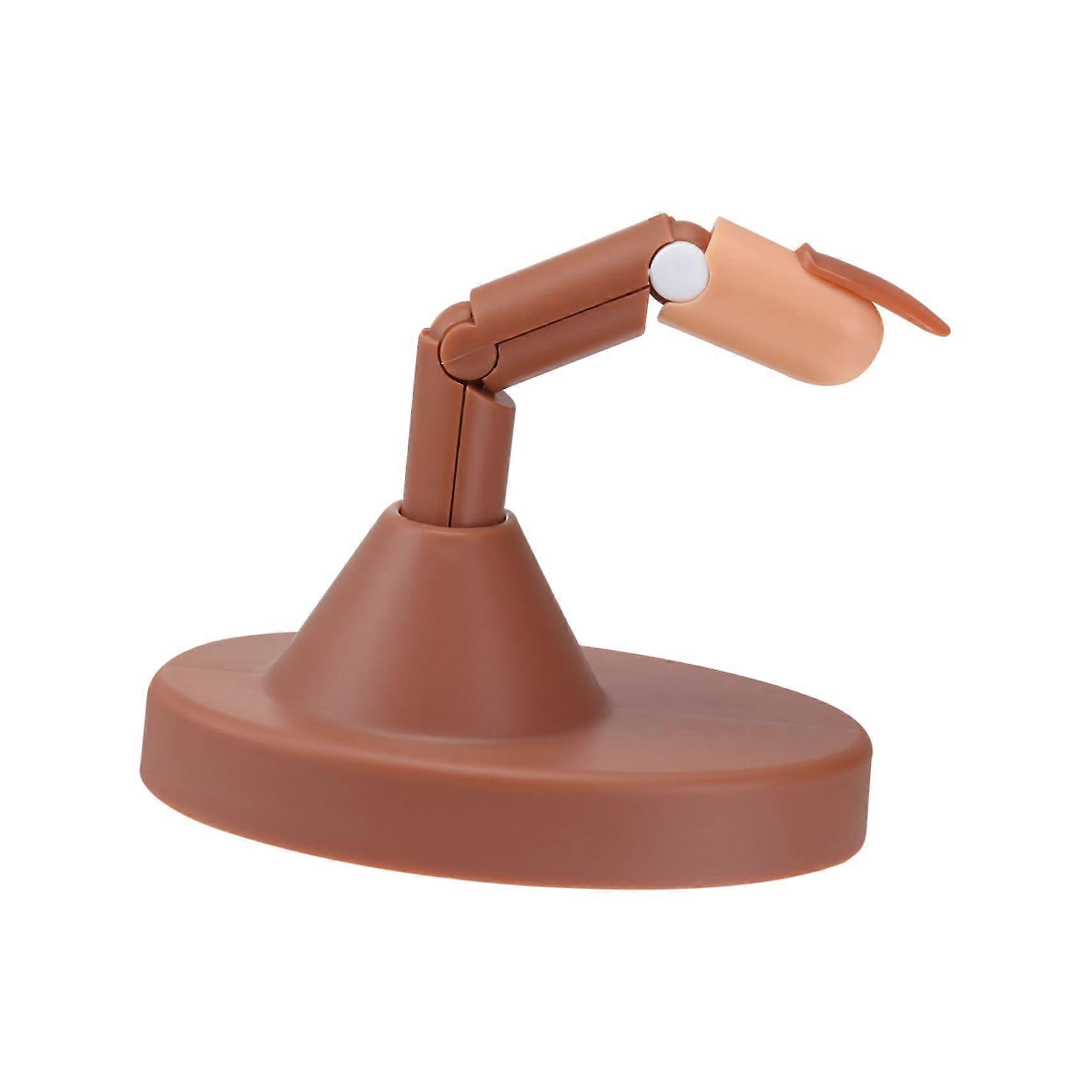 Nail Practice Finger Set with Base, Flexible Manicure Training Finger for Nail Art Beginners