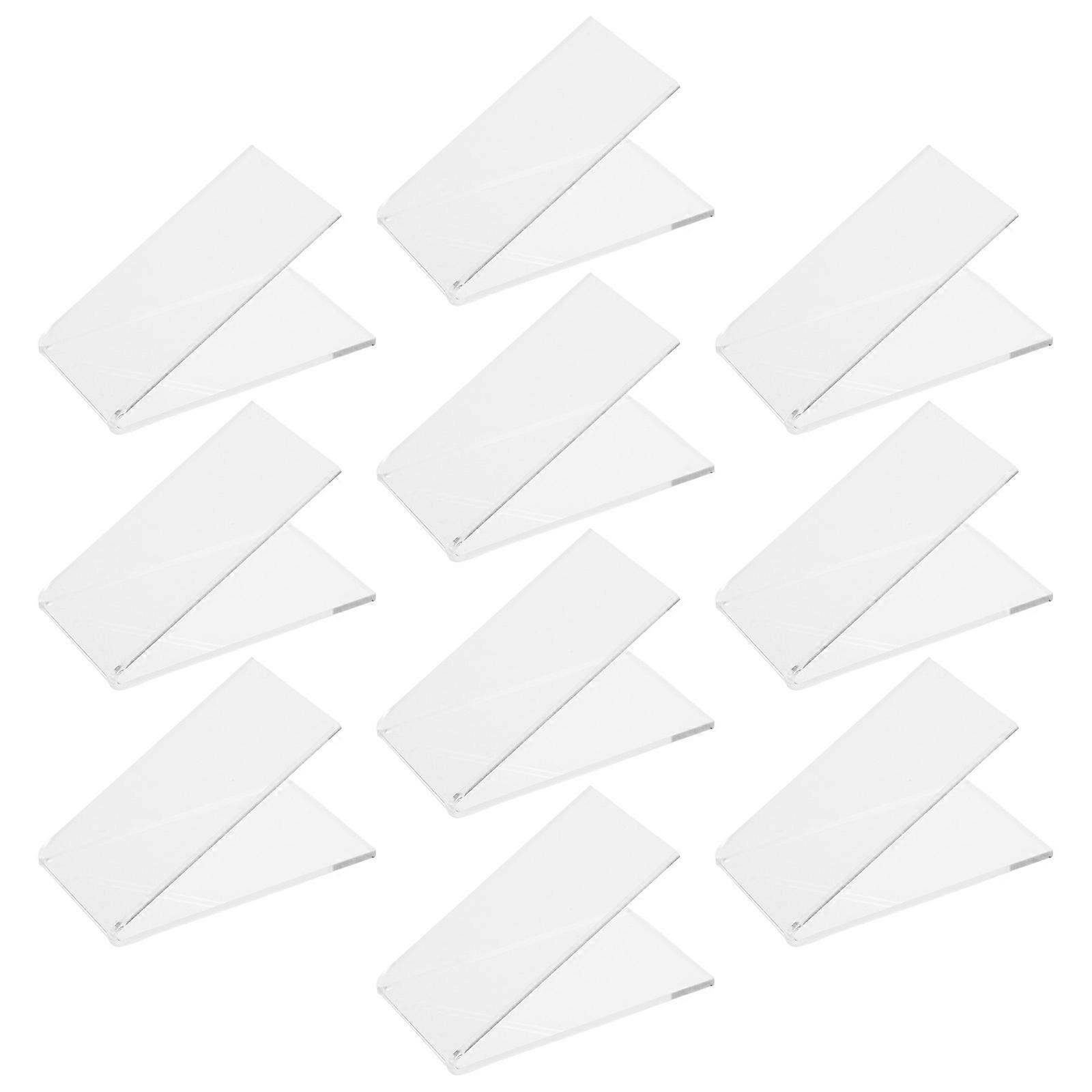 Acrylic Shoe Display Rack for Retail Use with 10Pcs Clear Holders