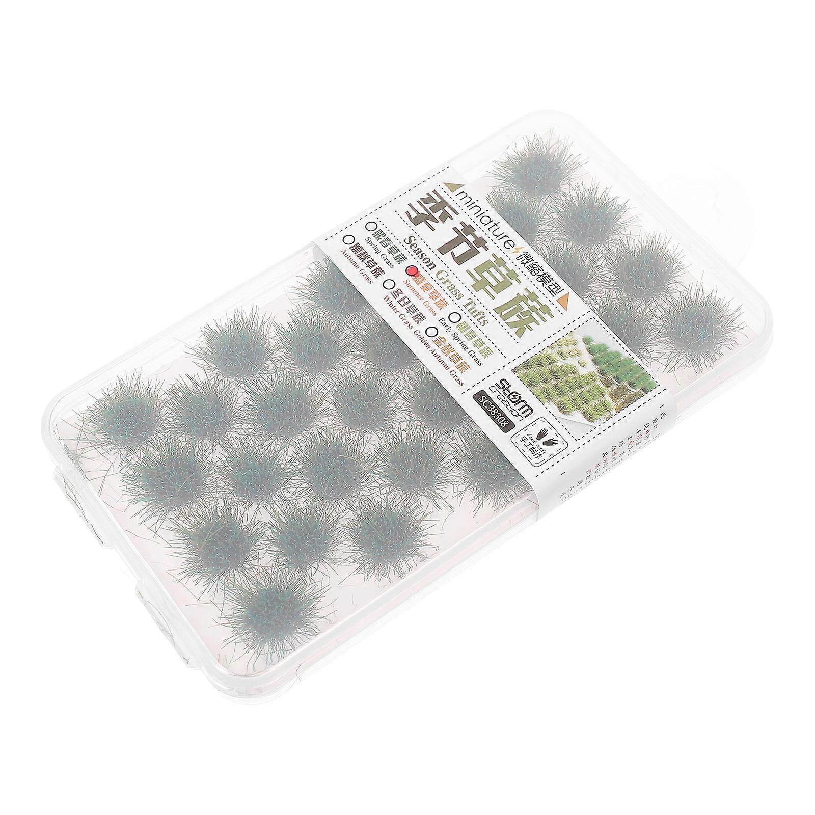 Miniature Simulation Grass Tufts Plastic Model for DIY Scene 1Set