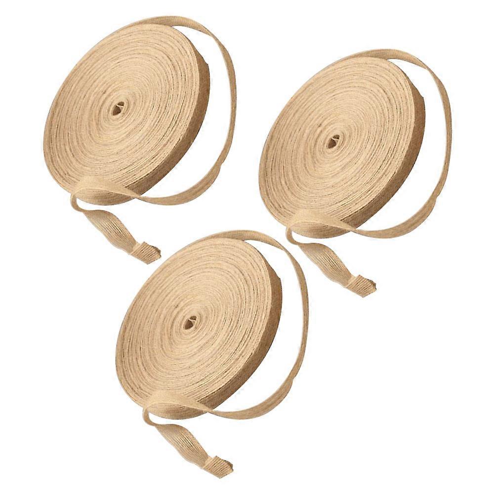 Yellow Gift Wrapping Ribbon for DIY Craft Projects 3 Rolls