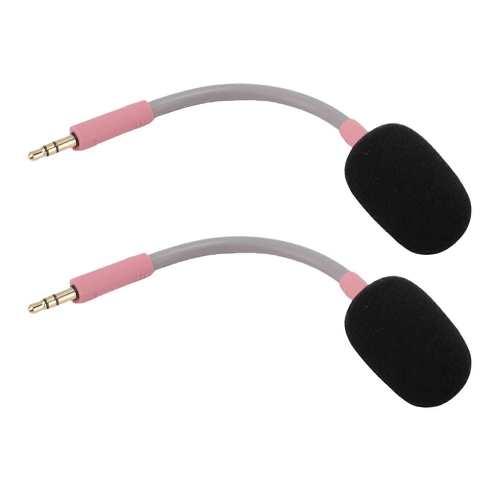Ear Microphone for 3.5mm Pink Gaming Headset Microphone