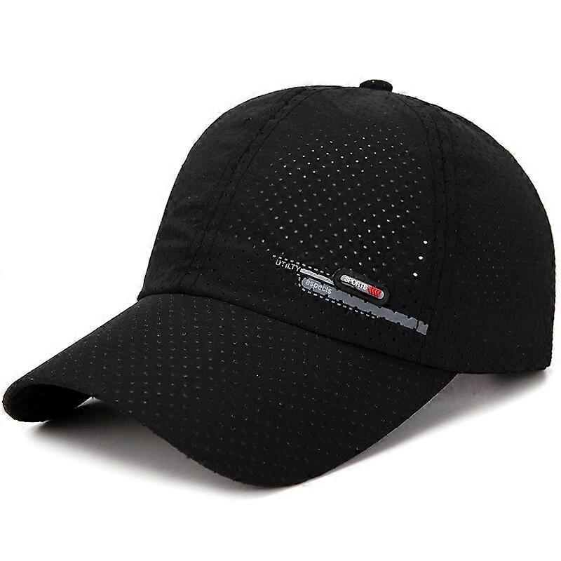 Summer Men Women Breathable Mesh Hat Adjustable Quick Dry Visor Baseball Cap