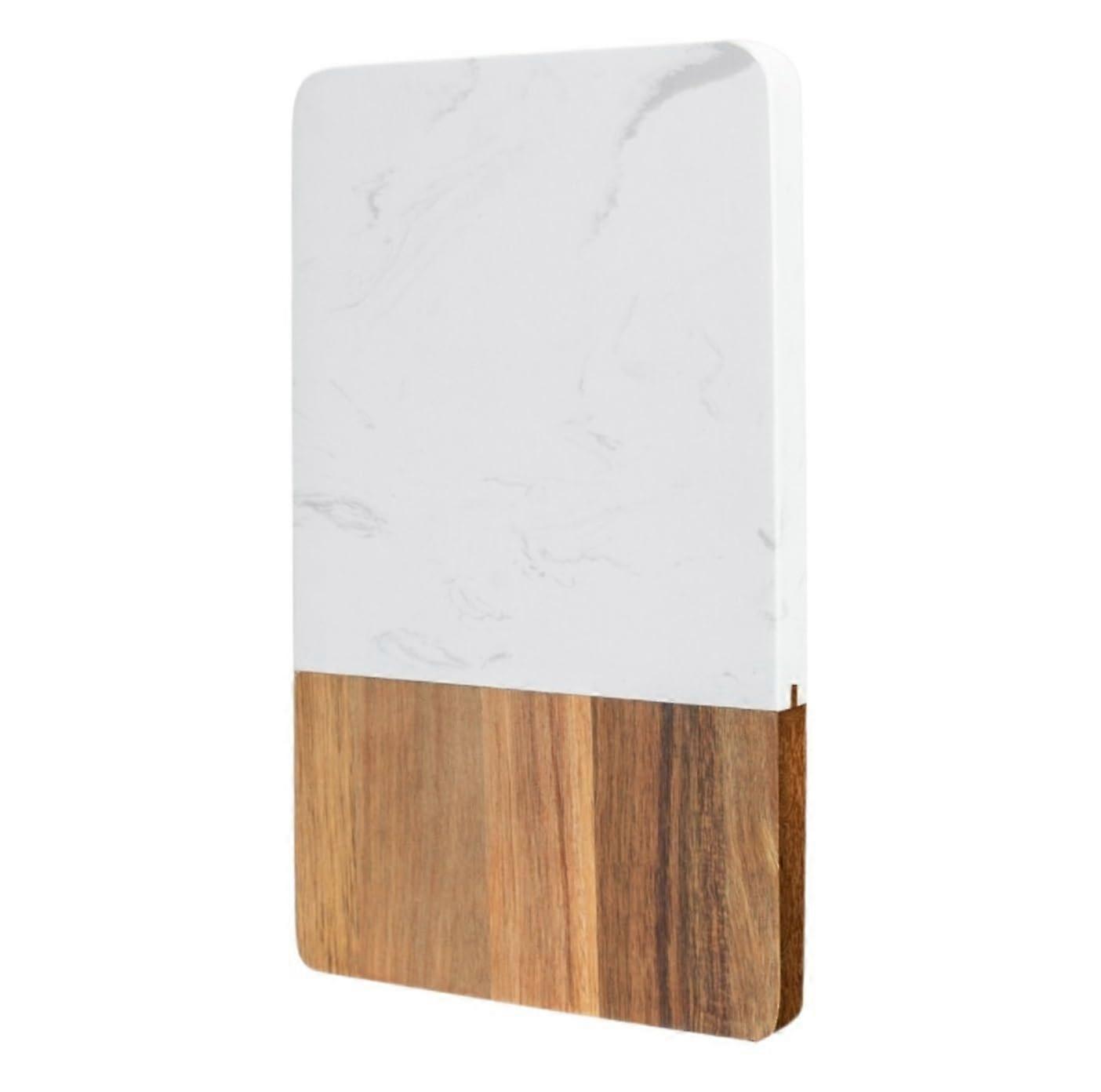 Wood and Marble Cutting Board 11.81 x 6.49 in Durable KnifeFriendly Surface for Kitchen