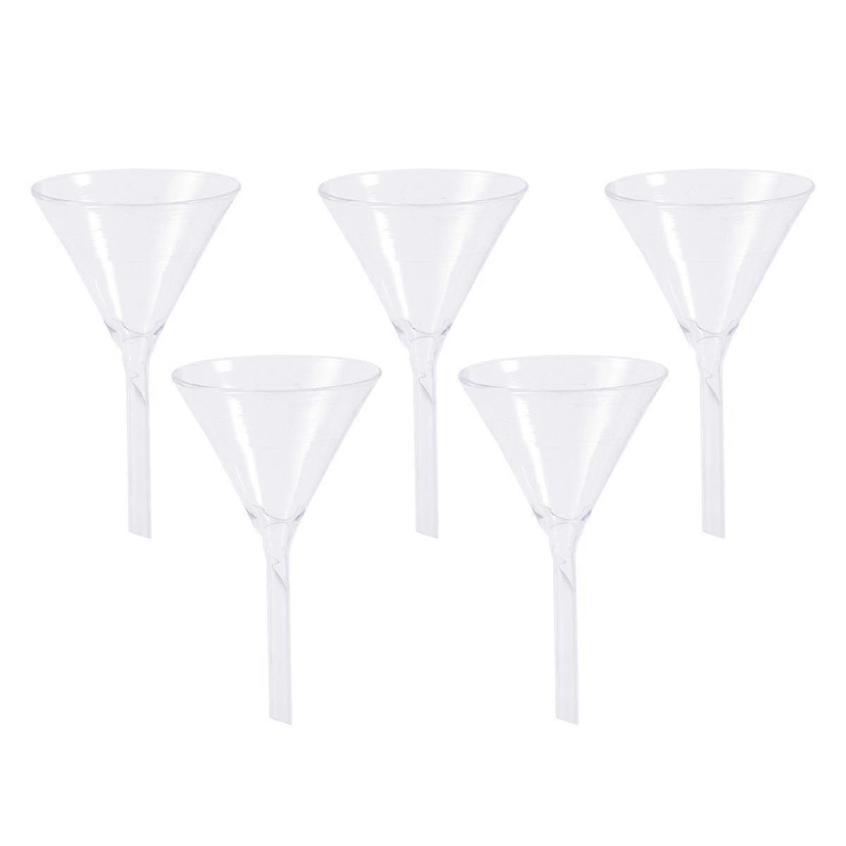 Feeding Funnel for Chemistry Labware Solid Triangle 15Pcs White Glass