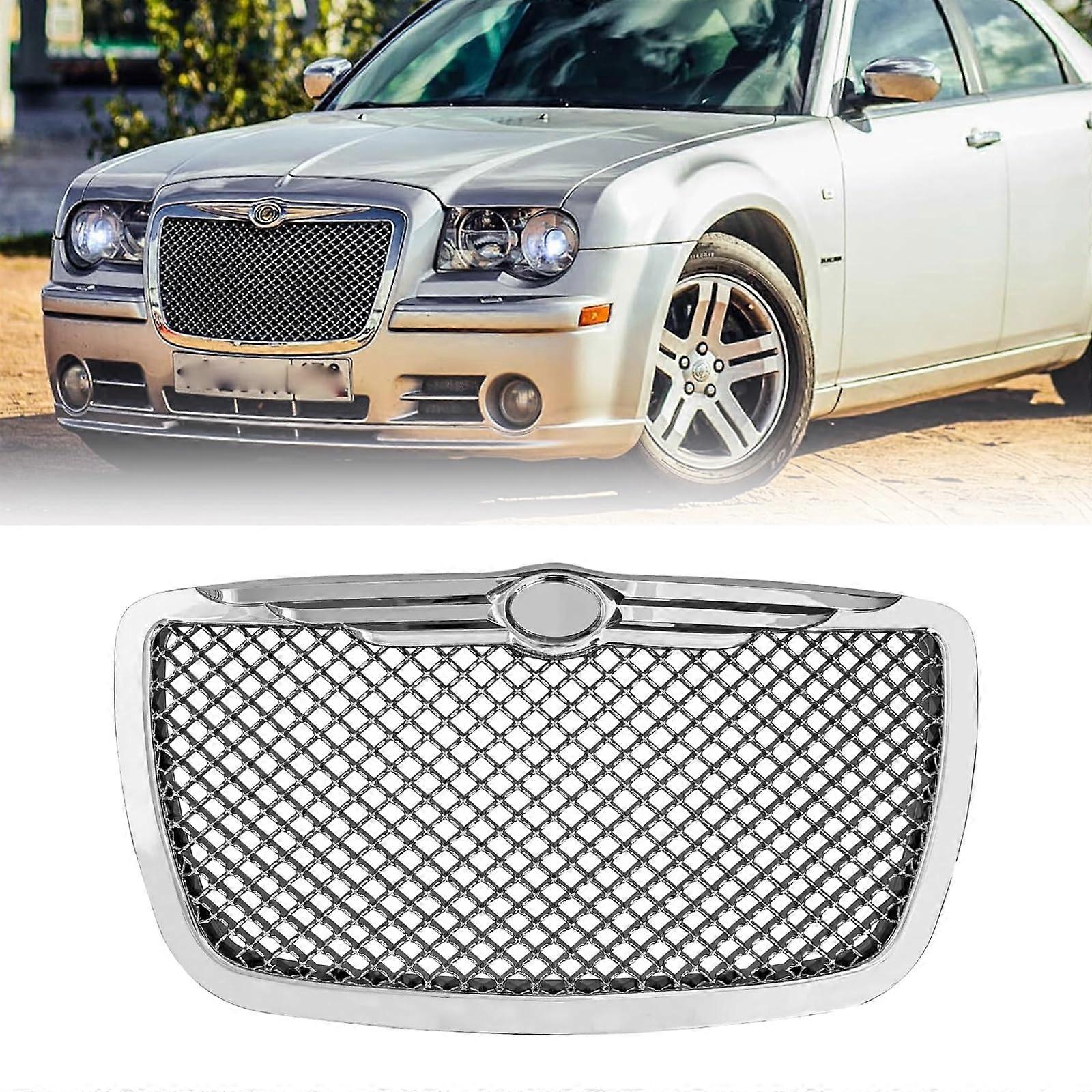 Honeycomb Chrome Mesh Front Bumper Grille for Chrysler 300 300C 20052010 Precise Fit Design