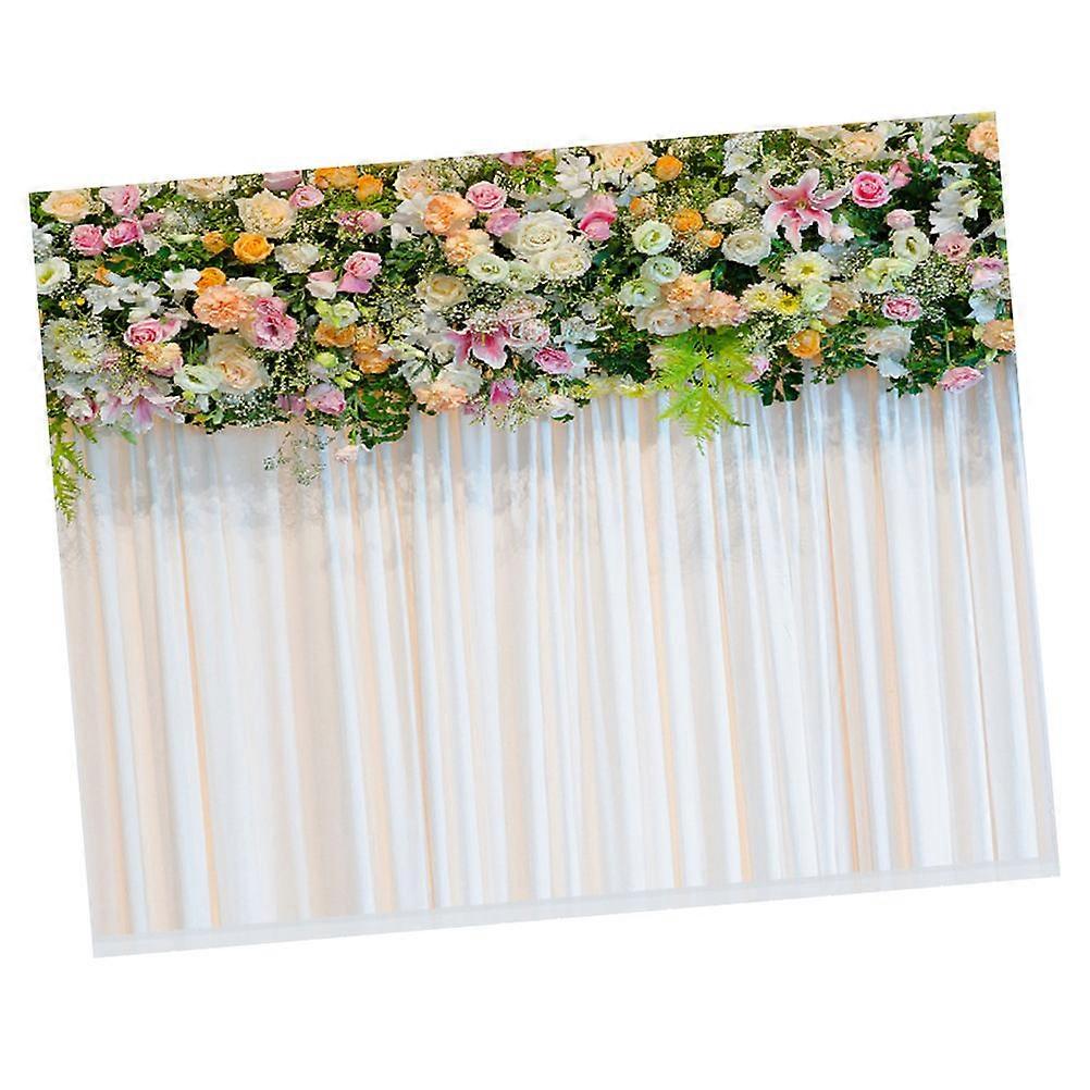 Assorted Color 2Pcs Wedding Flower Backdrop Photography Background Cloth Ideal For Home Photography And Photo Studio Use During Parties And Weddings