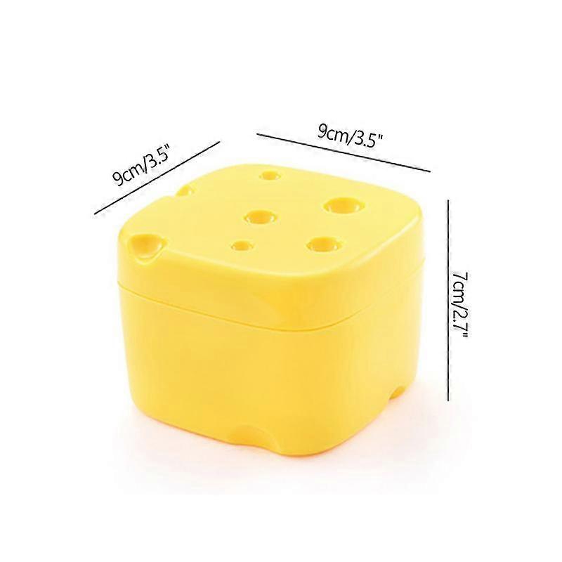 Cheese Storage Container Kitchen Accessories Plastic Cheese Shaped Refrigerator Slice Cheese Storage Box Kitchen Gadgets