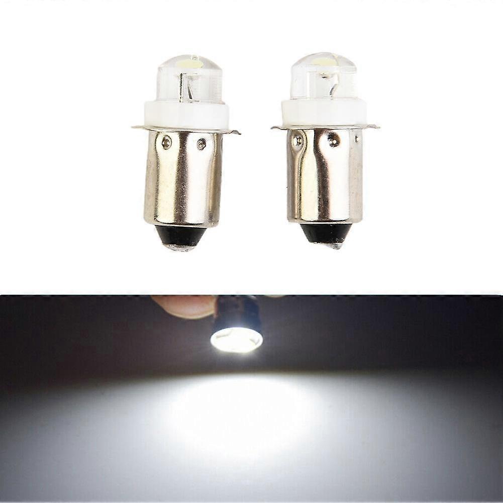 Torch Flashlight LED Bulb 6000K DC Upgrade P13.5S 2pcs