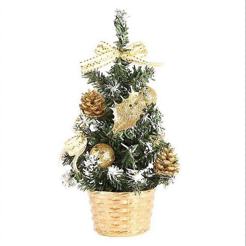 20CM Mini Christmas Trees Decorations A Small Pine Tree Placed In The Desktop