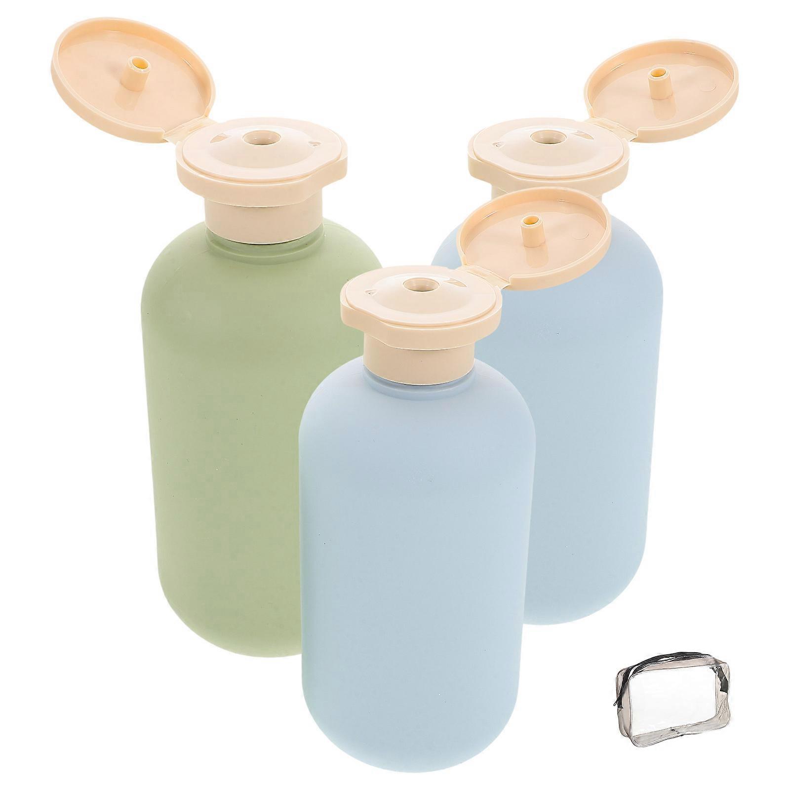 Refillable Shampoo Bottles Travel Size Lotion Bottle Set 3Pcs for Storage