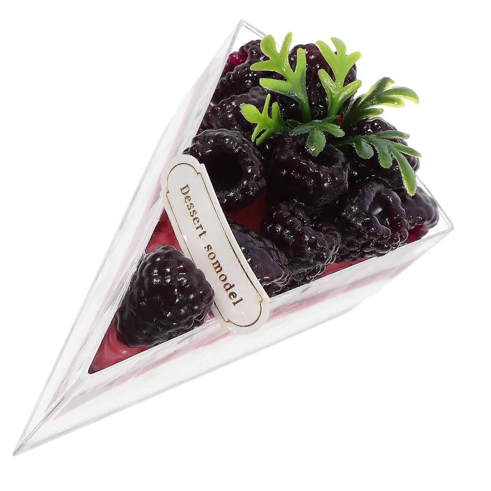 PVC Cake Model for Decor Lifelike Artificial Slice Cake