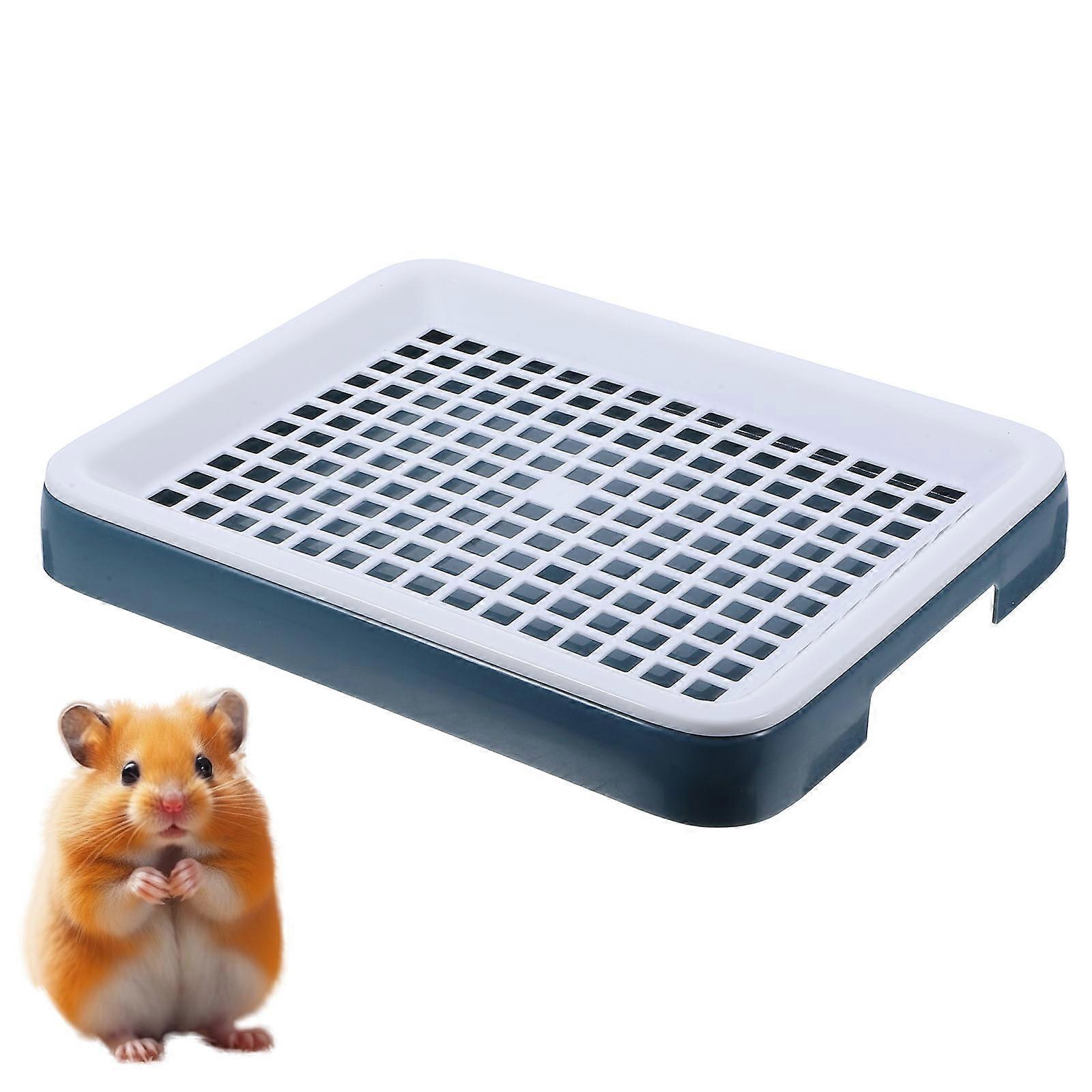 Rabbit Litter Box Plastic Rectangular Tray for Small Pets 5Pcs Pack