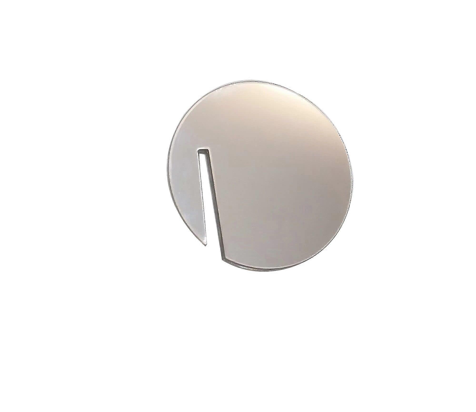 20pcs Silver Mirror Acrylic Drink Tags Round  Name Discs with ScratchResistant Coating