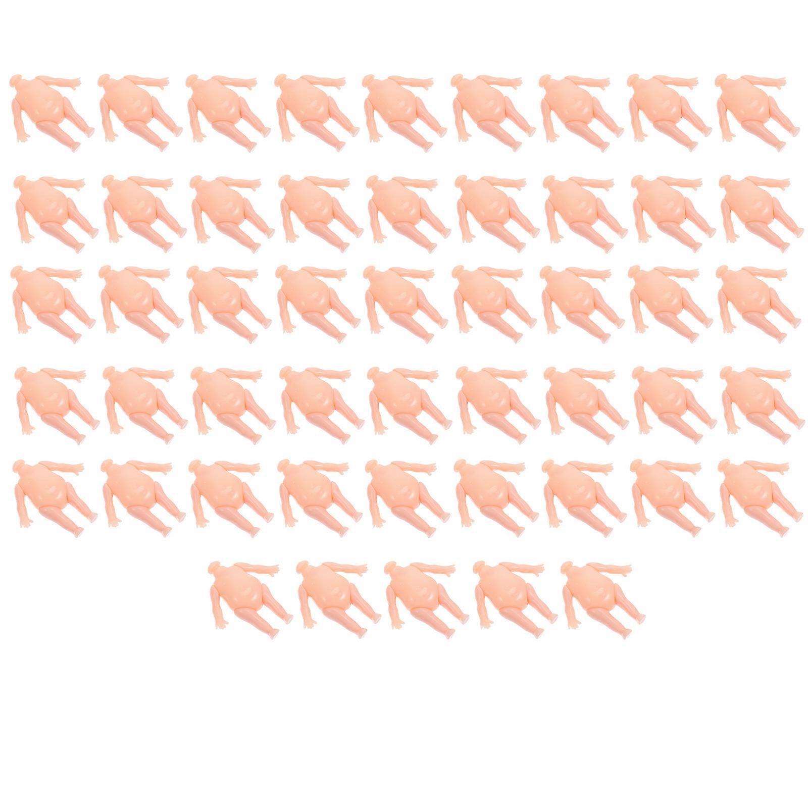 Doll Body Fine Workmanship Plastic Doll Body for DIY 50Pcs Pack