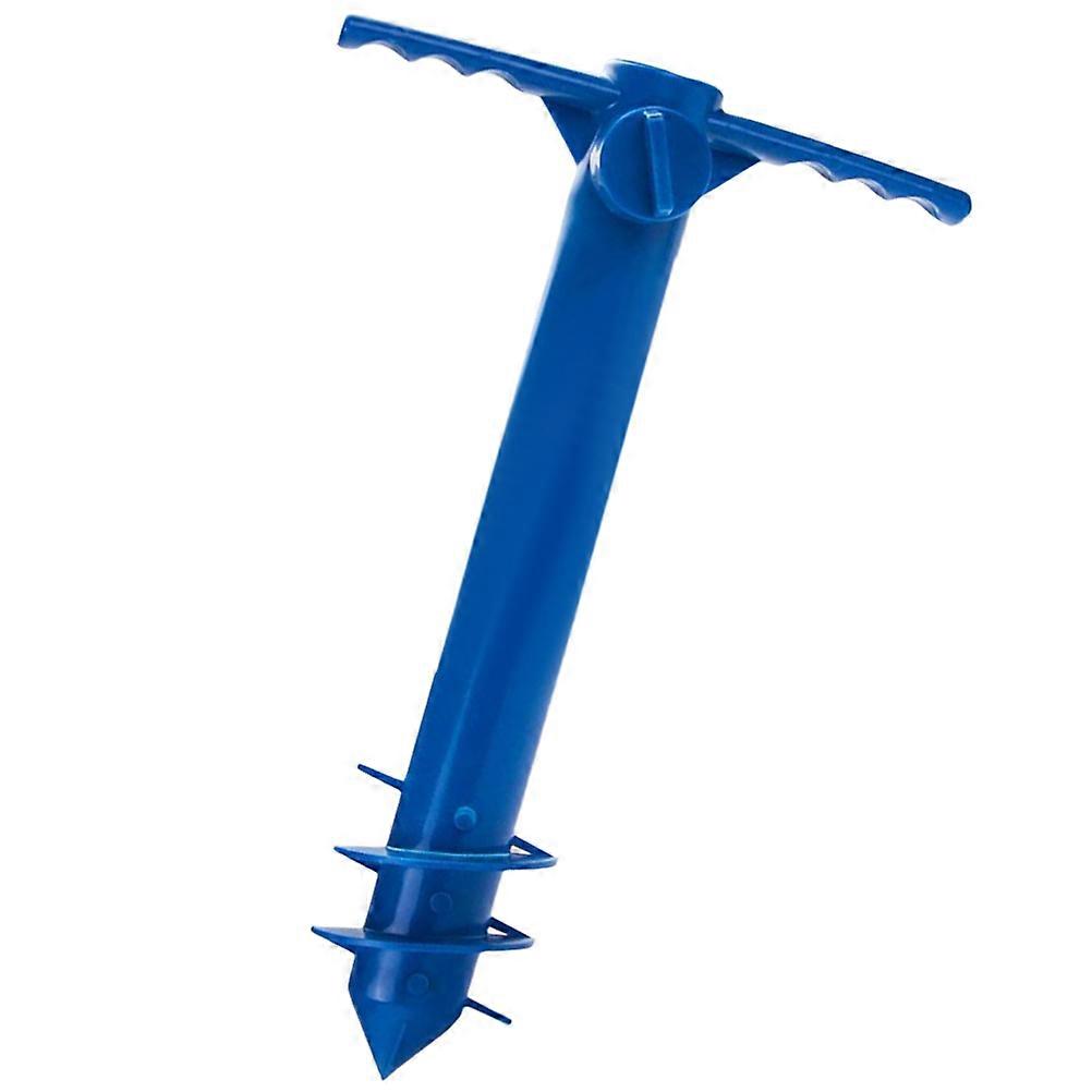 Blue Portable Umbrella Base for Ground Insert Fixing Stand