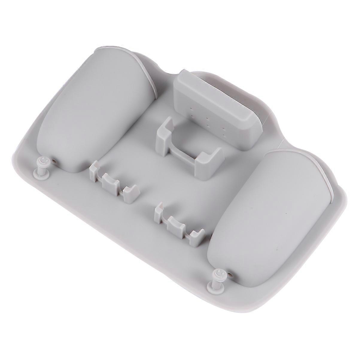 Grey Silicone Toothbrush Organizer Rack for Wall Storage Suction Mount