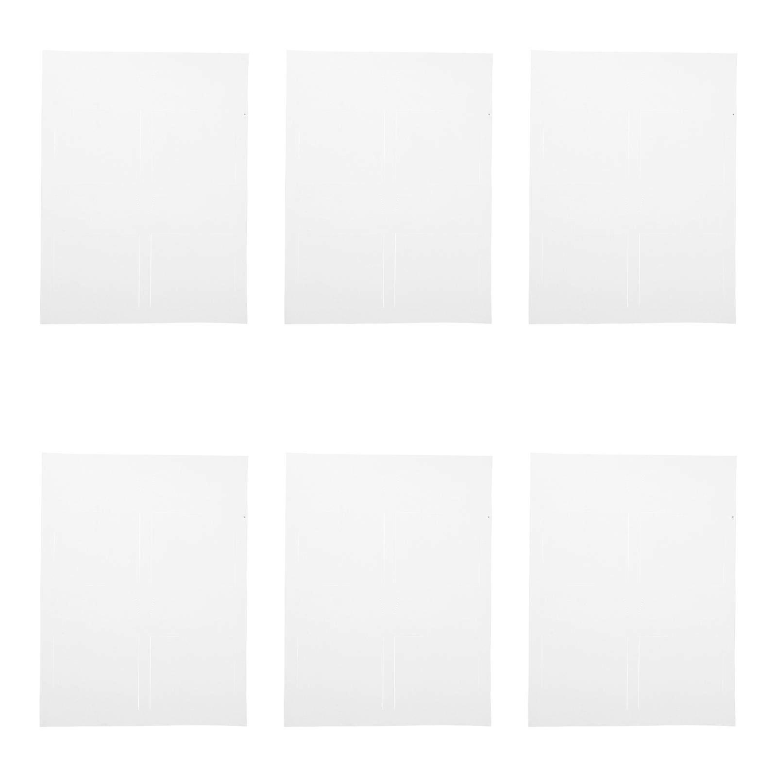 White Self Adhesive Labels for Identification 10 Sheets