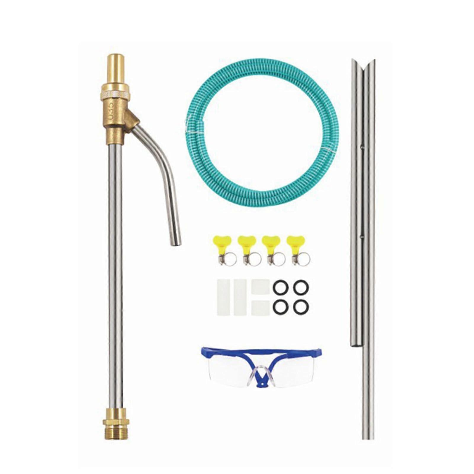 Pressure Washer Sandblasting Kit with Replacement Nozzle Tips, Quick Connect Wet Abrasive Attachment, Blue M22