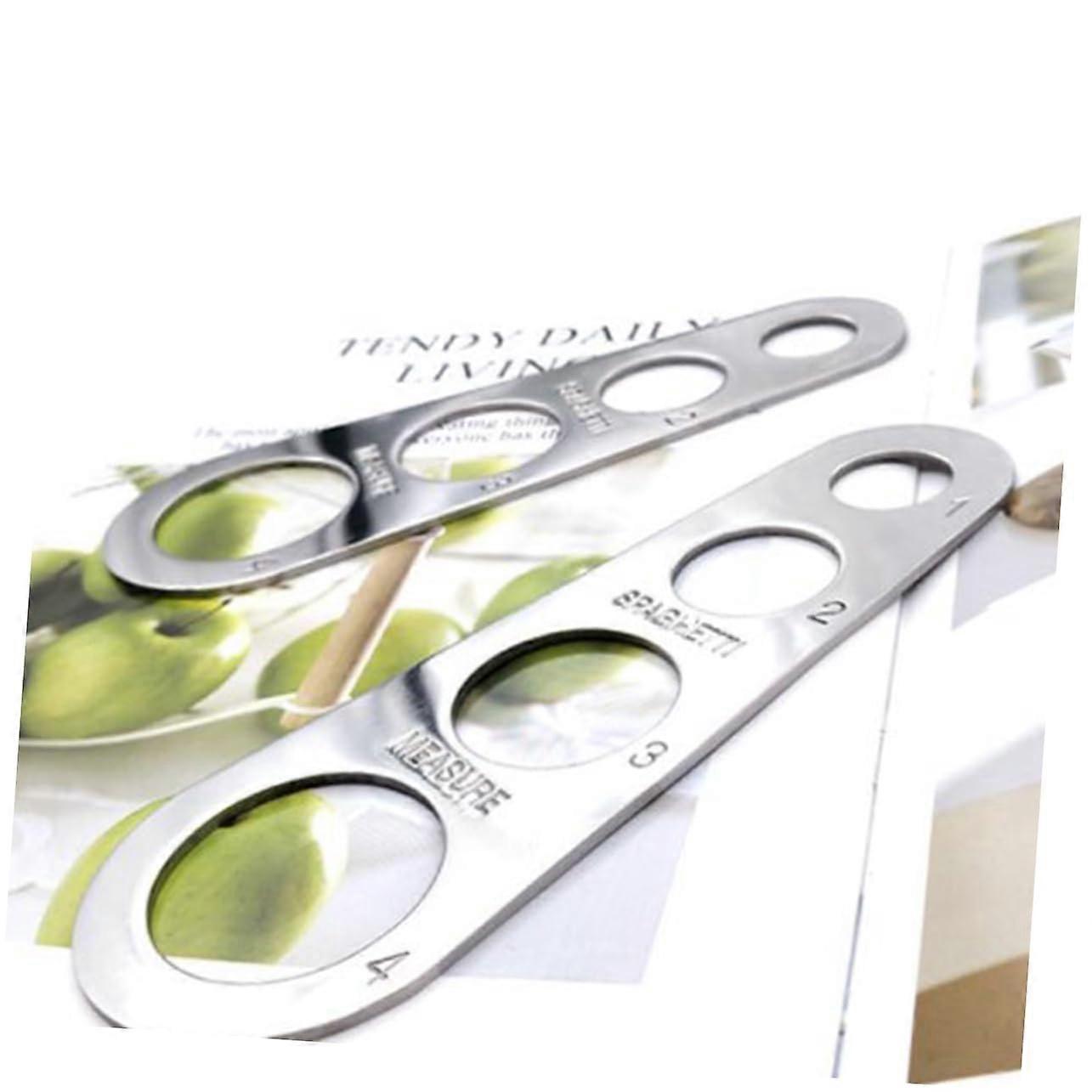 Stainless Steel Spaghetti Measurer Set, Pasta Measuring Tool for 14 Servings, Durable Portion Control