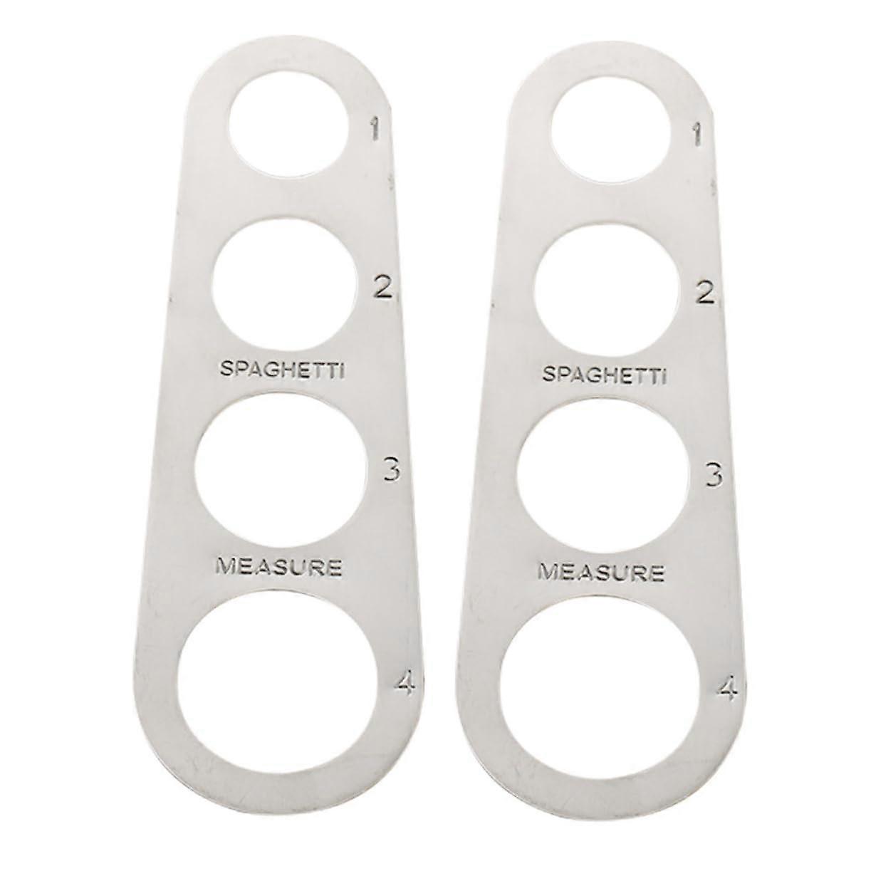 Pasta Measuring Tool Set, Stainless Steel Spaghetti Spoon for Accurate Portion Control Cooking