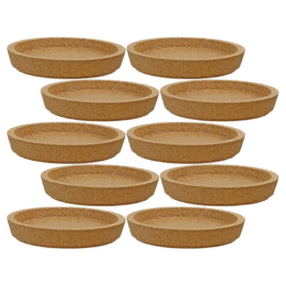 Heat Resistant Cork Coasters Round Coaster for Holding Cups 10Pcs Set