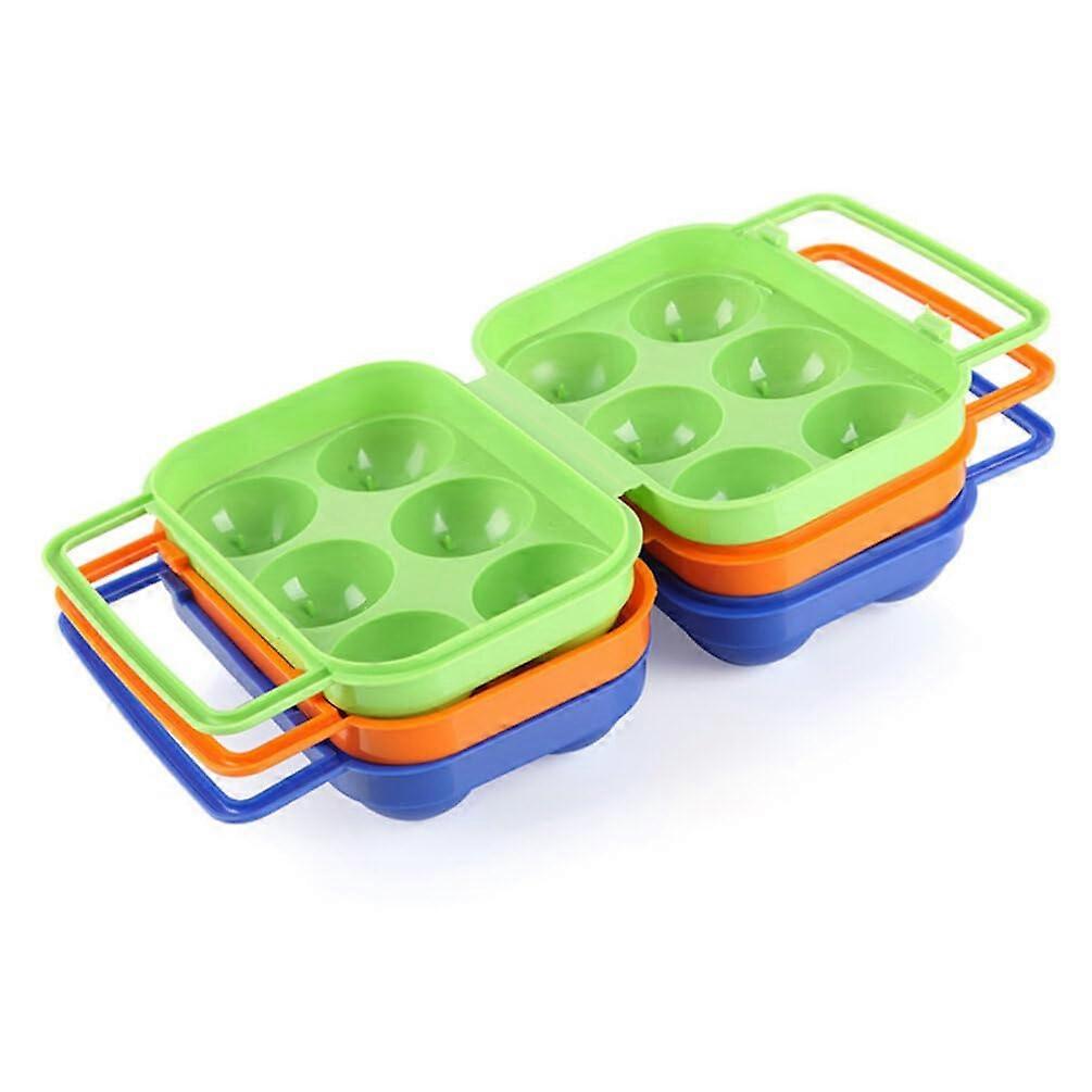 Egg Storage Container with BreakageResistant Design, 6 Egg Carrier for Camping and Outdoor Use
