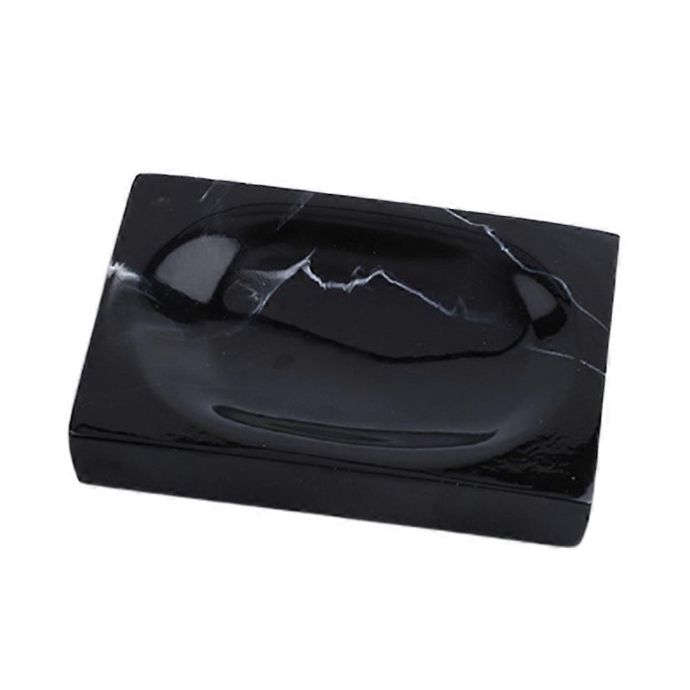 Black Soap Plate Resin Soap Holder for Storage Practical Bathroom Rack