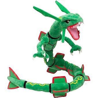Ssrgv 31 tommer grøn Rayquaza drage plysdukke tøjdukke legetøj gaver til børn, tøjdyr (grøn)