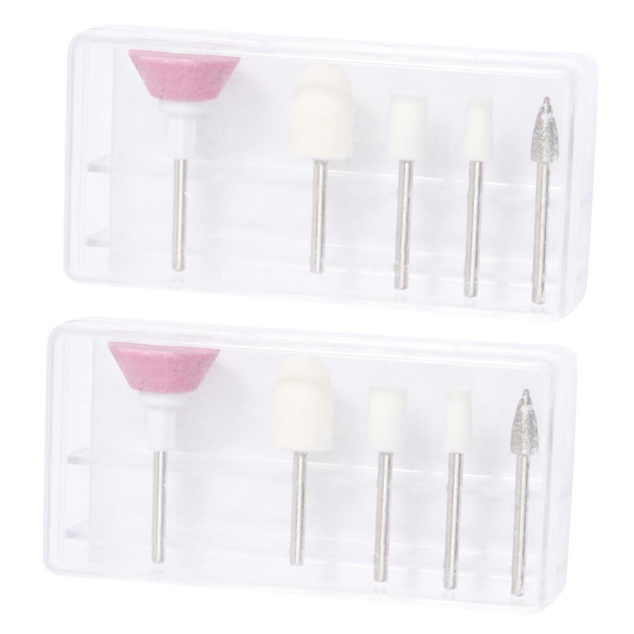 5pcs Professional Nail Drill Bits Set for Precision Nail Polishing and Shaping