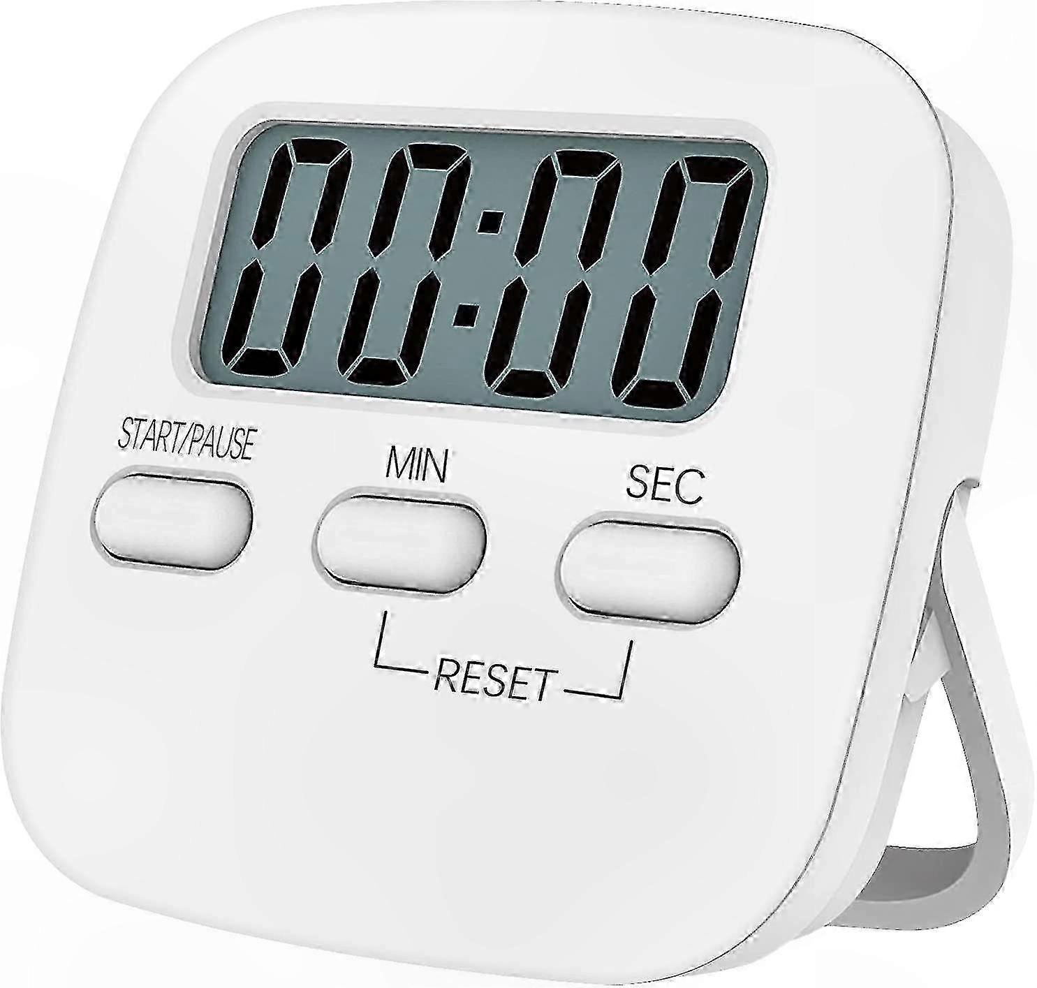 Magnetic Kitchen Timer with Large LCD Display, Countdown and Loud Alarm Function