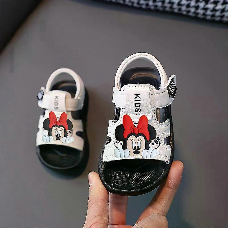 Disney Mickey Mouse Summer New childrens Beach Shoes Girls Baby Non Slip Soft Sole Toddler Shoes Boys Sandals Beach Shoes