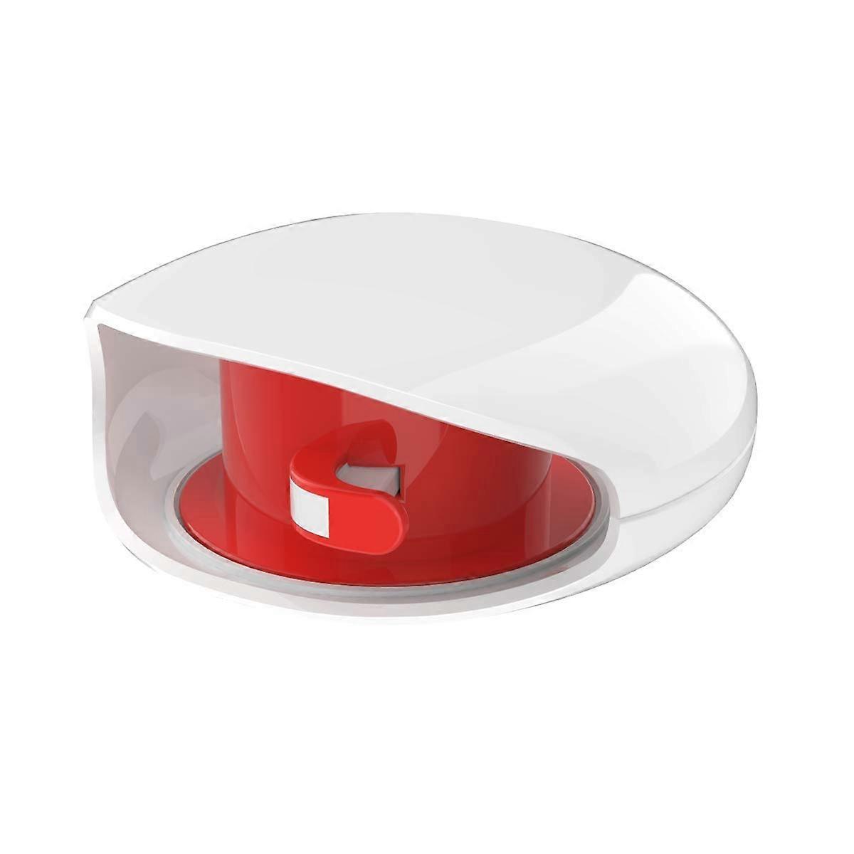 Automatic Retractable Cable Organizer for USB and Headphones with Tangle Cord Storage White