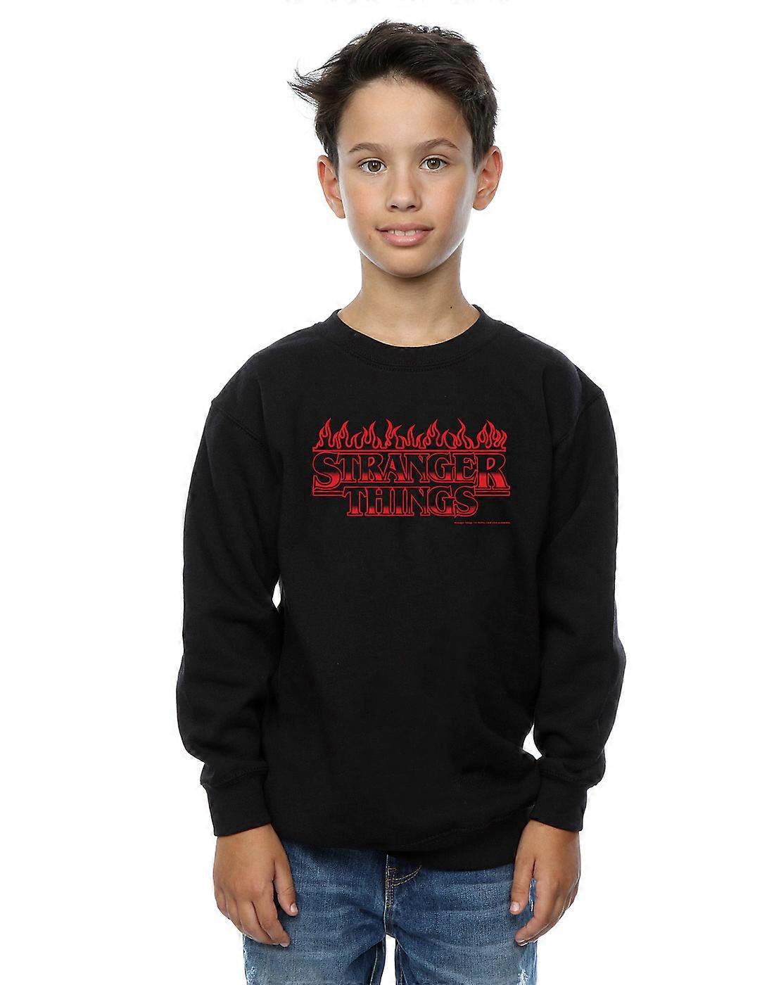 Netflix Boys Stranger Things Flames Sweatshirt