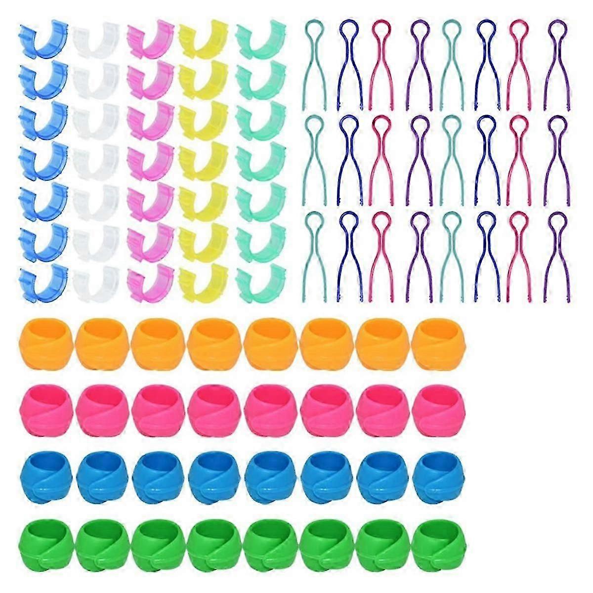 142Pcs Bobbin Thread Set Sewing Thread Spool Organizer Bobbin Holders Clips,Bobbin Thread Spool Huggers