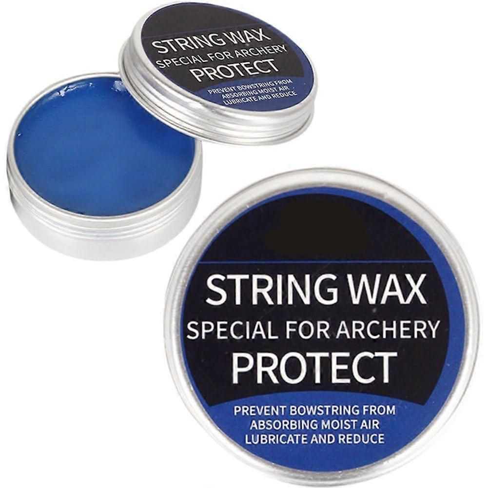 Bow String Wax 2pcs for Compound and Recurve Bows Reduce Friction and Extend Bowstring Life Blue