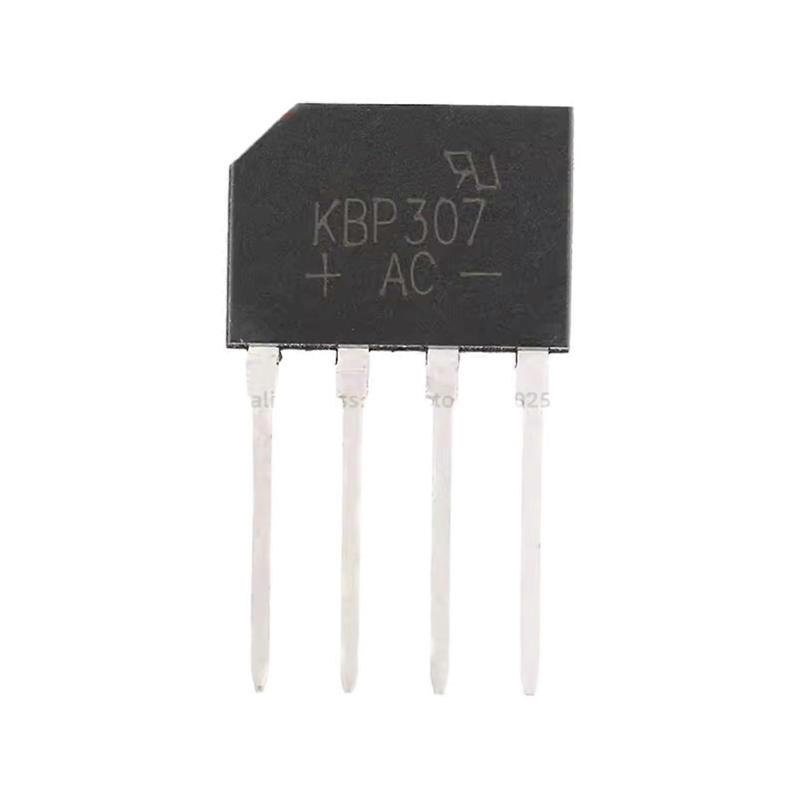 10PCS KBP307 KBP310 ZIP4 DIP Bridge Rectifiers 3A 700V 1000V  Voltage Protection