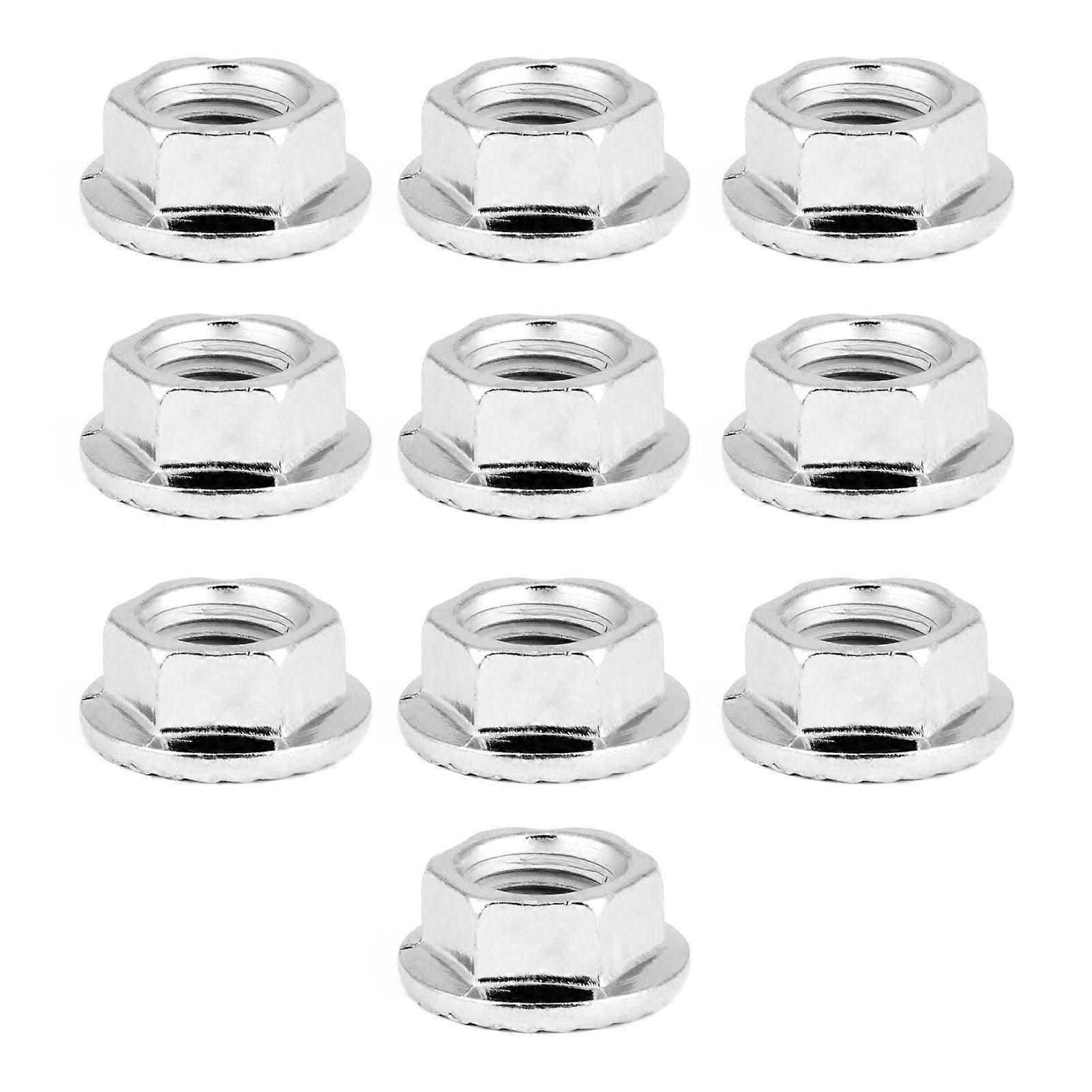 10 fine thread hex nuts with pad.