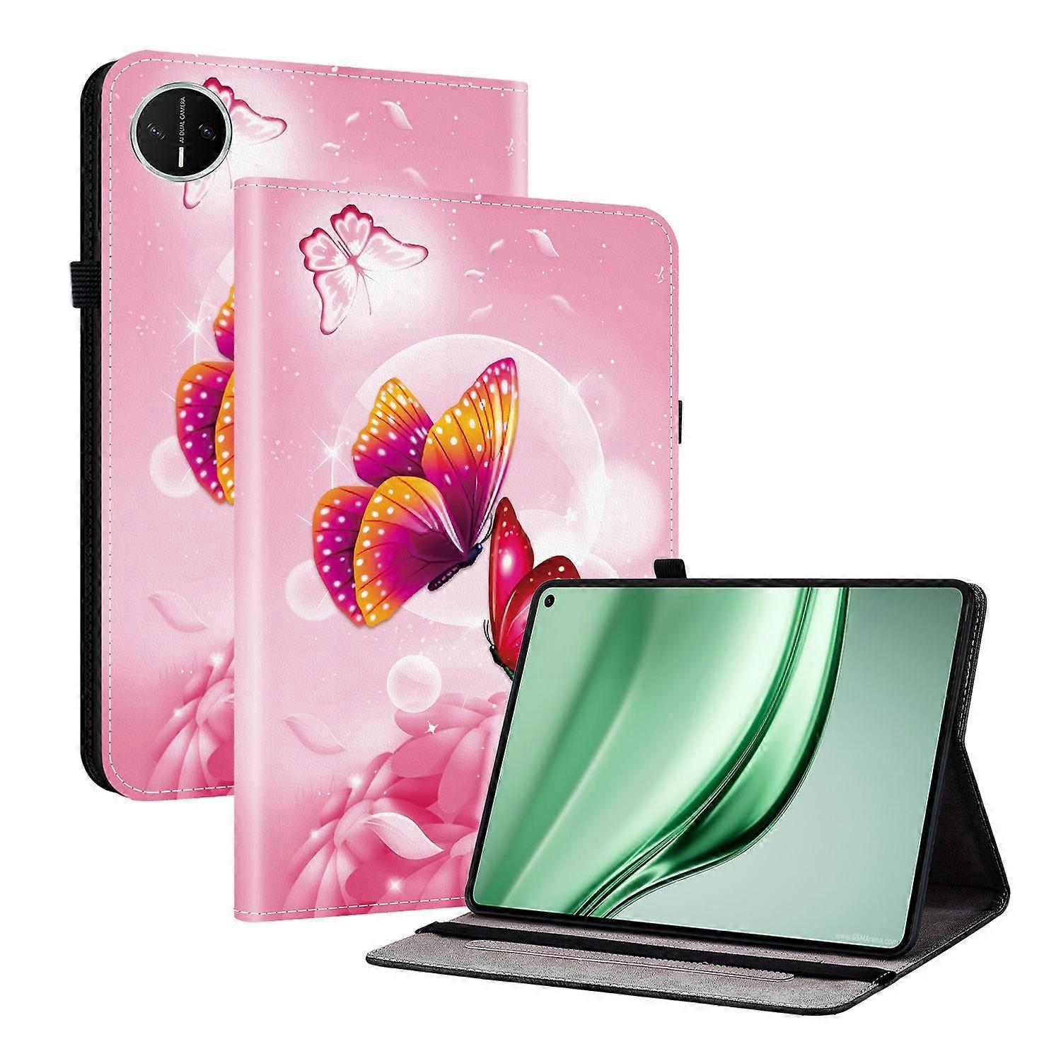 For Huawei MatePad Mini Leather Case Pattern Printed Stand Tablet Cover with Card Slots