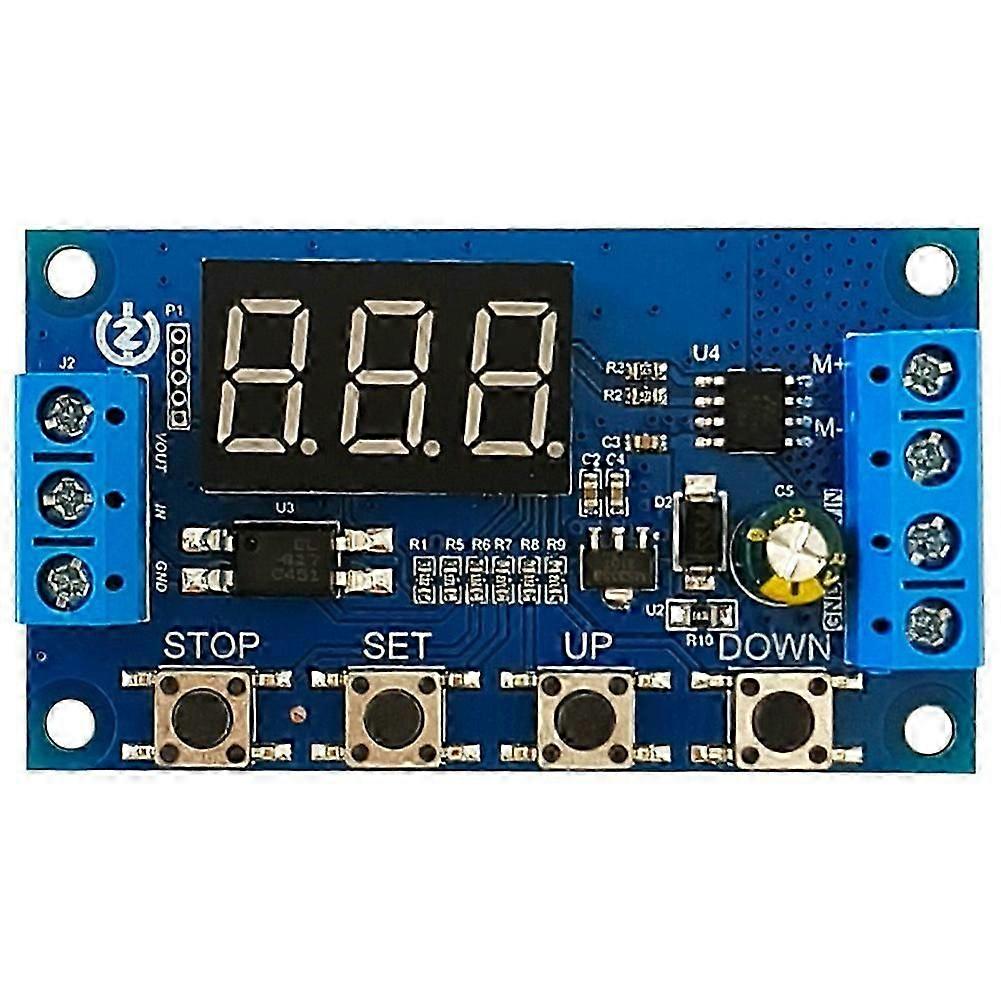 DC 3.3V-15V Motor Forward and Reverse Controller Automatic Cycle Timing Delay Module Signal Trigger Brushed Motor 50W
