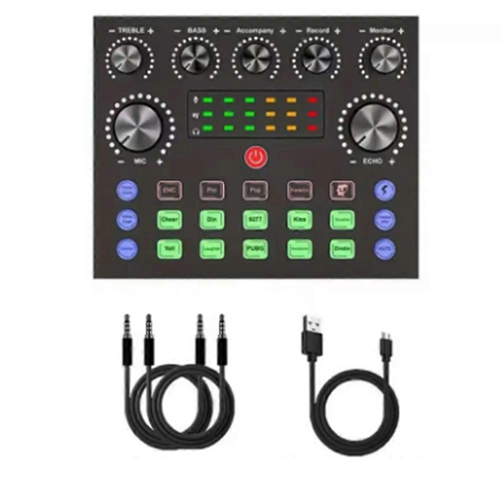 V8S Live Sound Card Podcast Equipment Bundle,with Microphone Set Device,Music/Recording Live Streaming