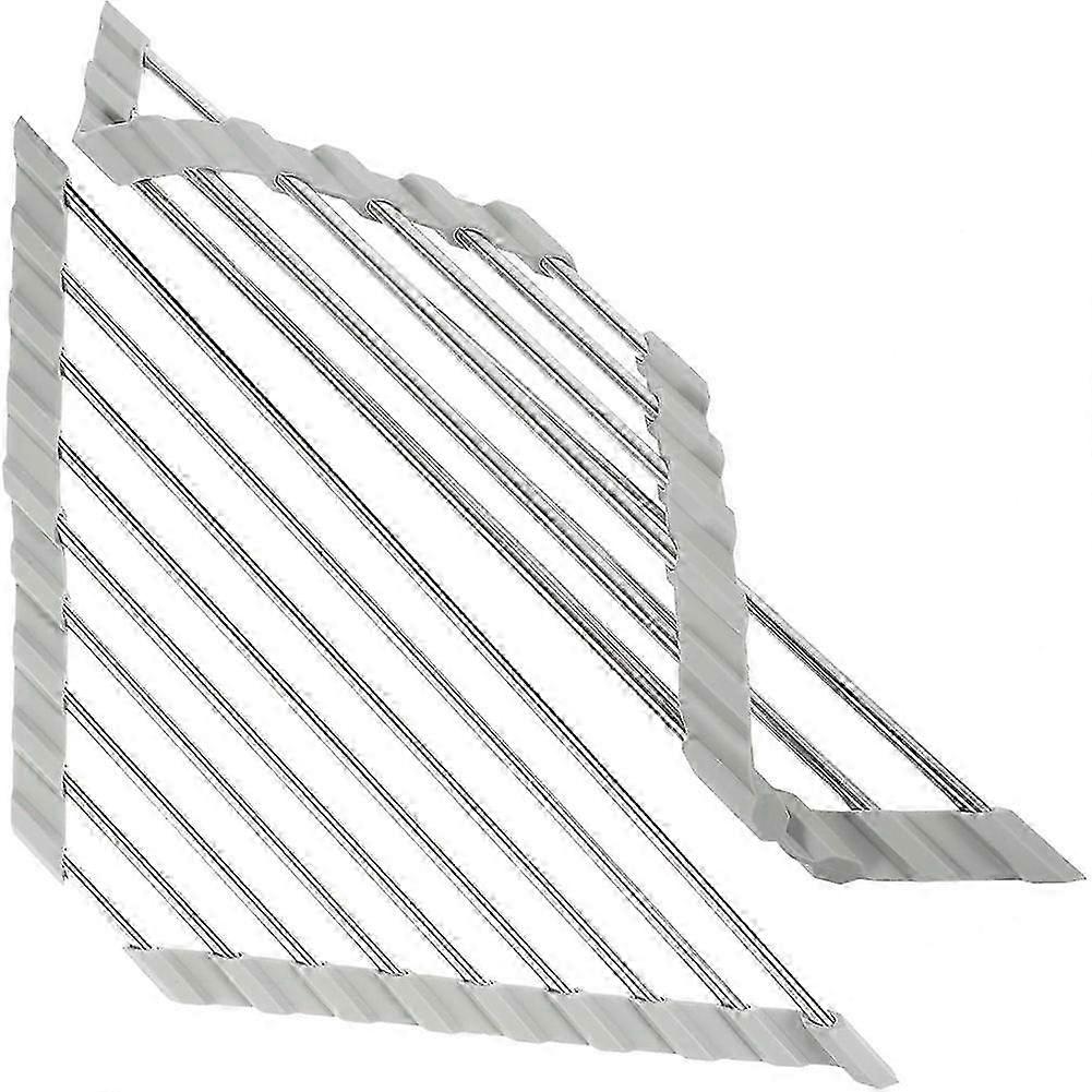 Stainless Steel Kitchen Sink Rack Foldable Triangular Draining Basket Storage Holder for Vegetable and Dish Drainage