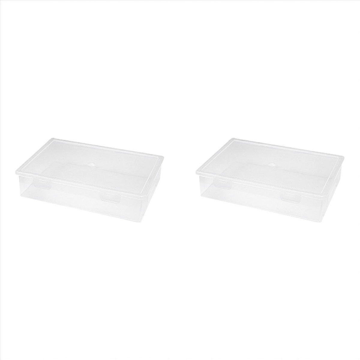 File Organizer Transparent Square Storage Box A4 Storage Box,M